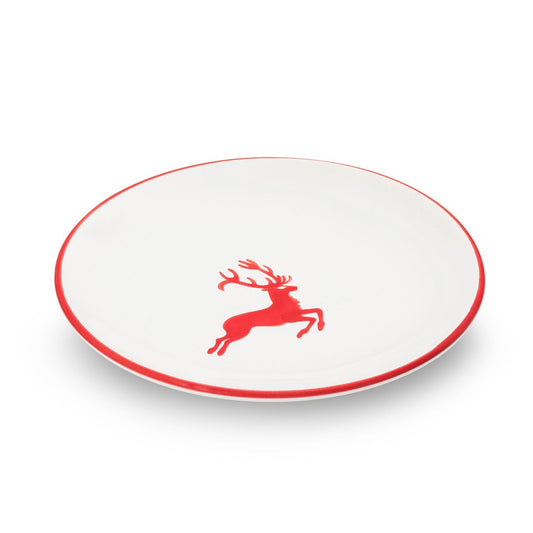 Red Deer Coupe Saucer 6"