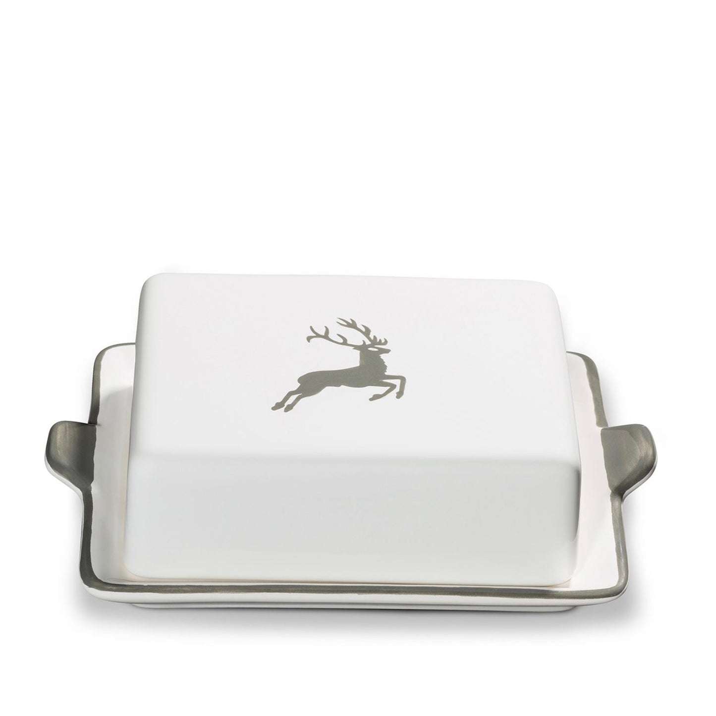 Grey Deer Large Butter Dish 8.8 oz