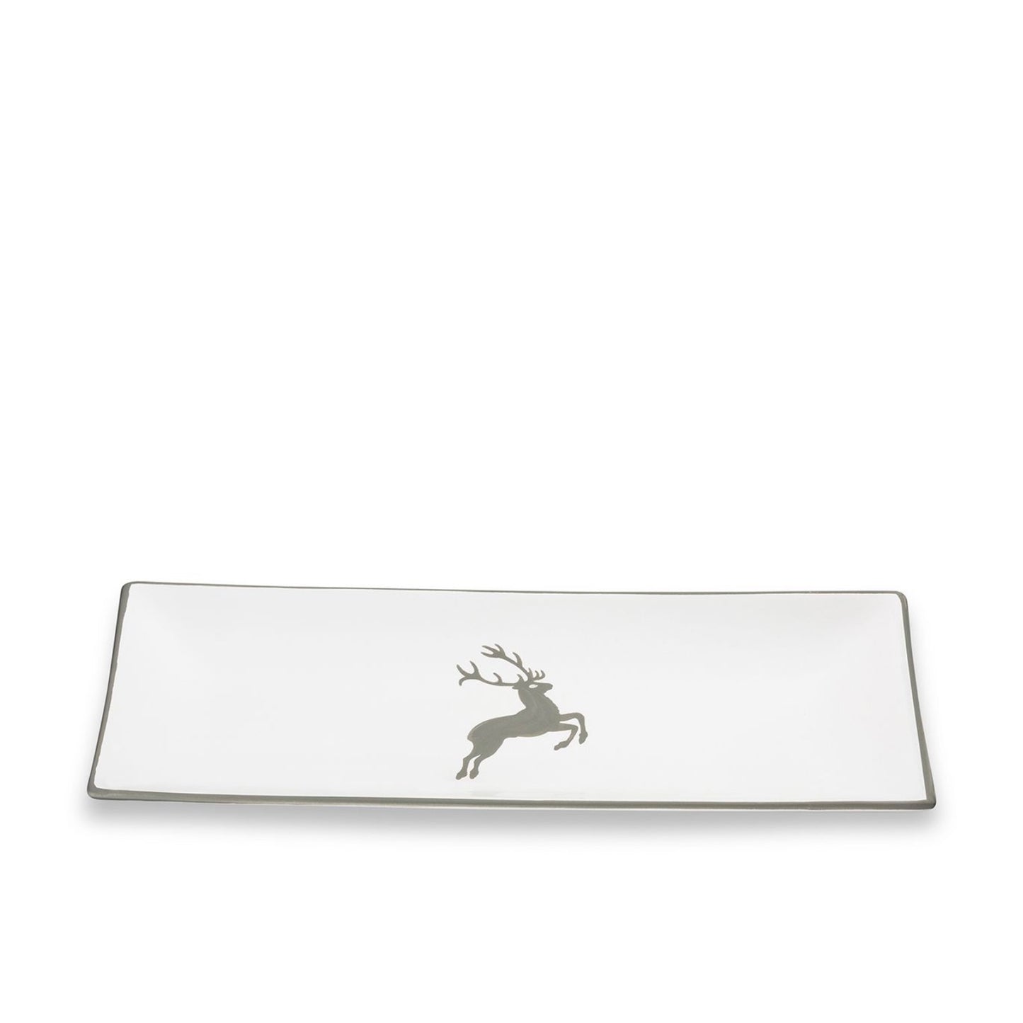 Grey Deer Large Rectangular Platter 14"