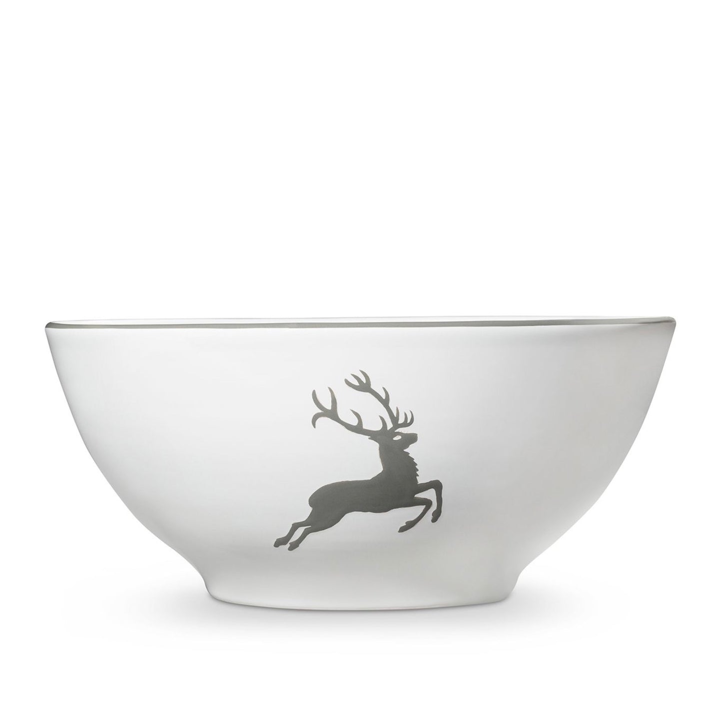 Grey Deer Small Serving Bowl 9"