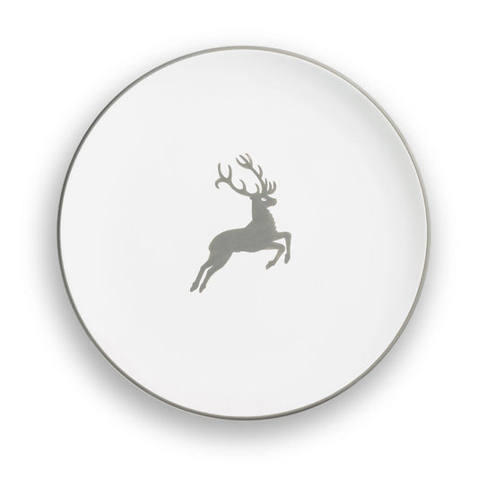 Grey Deer Coupe Dinner Plate 9.8"