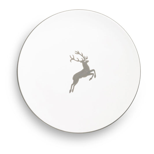 Grey Deer Coupe Dinner Plate 11"