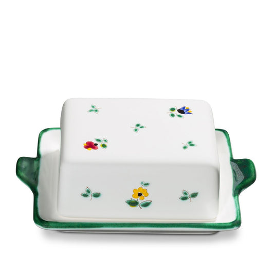 Alpine Flowers Small Butter Dish 4.5oz