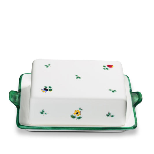 Alpine Flowers Large Butter Dish 8.8oz