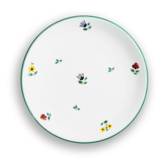 Alpine Flowers Coupe Dessert Plate 7.8"