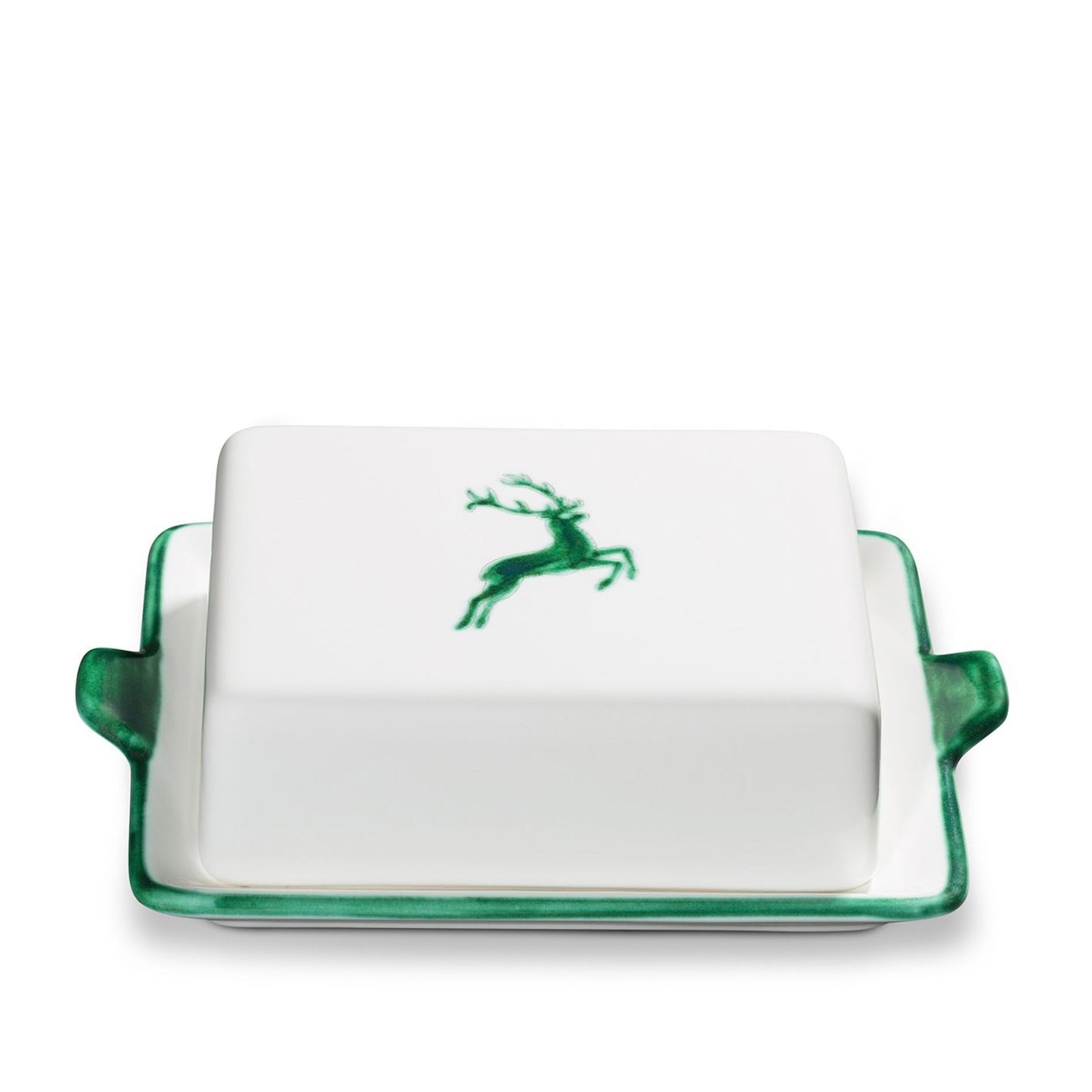 Green Deer Large Butter Dish 8.8oz