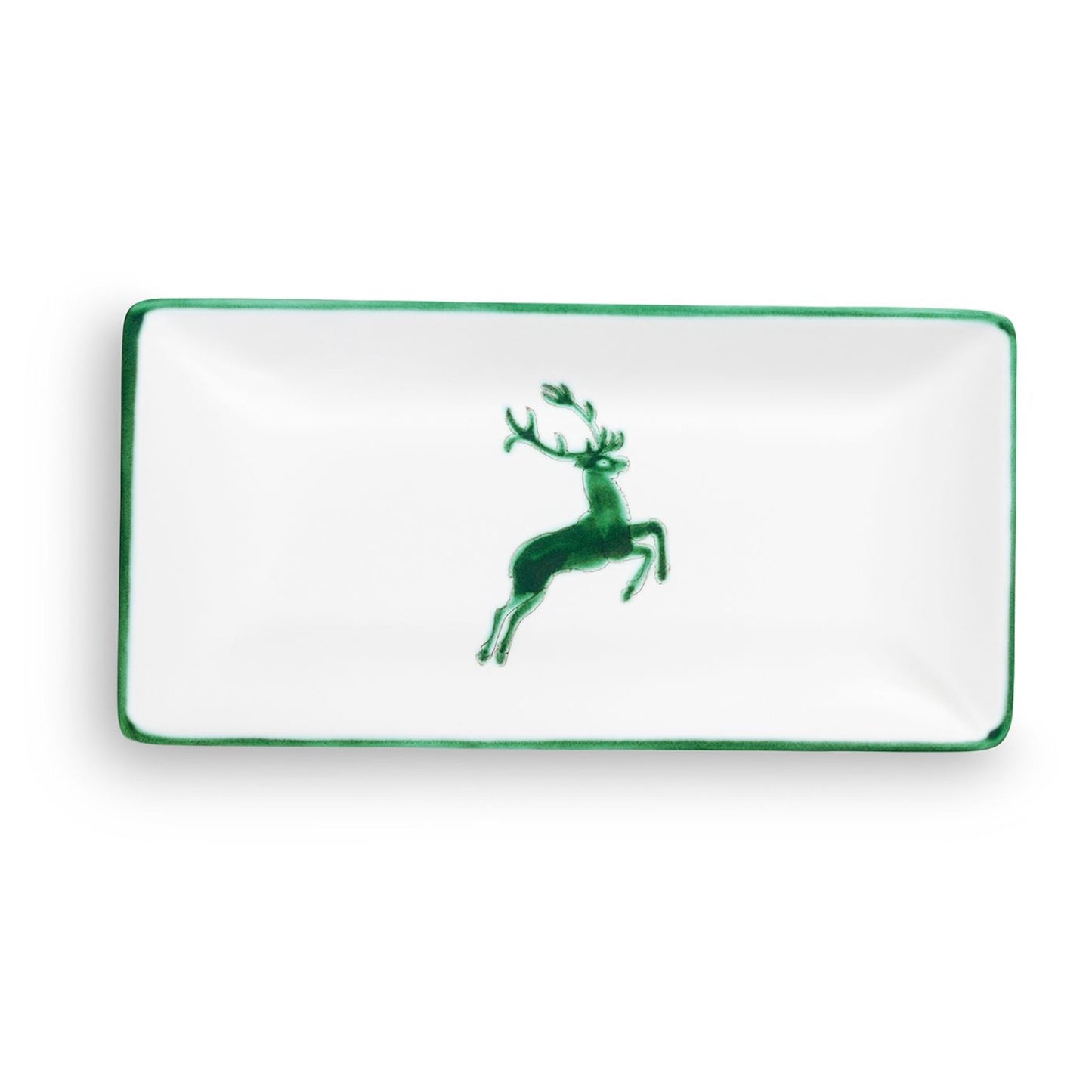 Green Deer Snack Tray 8.6"