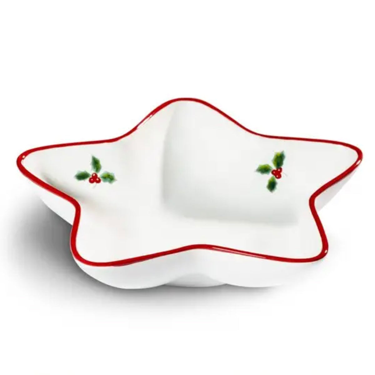 Winter Berry Red Star Dish 8.6in