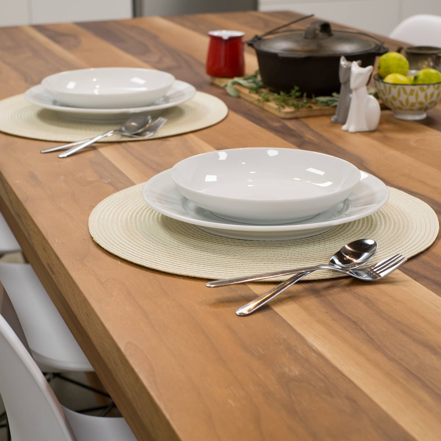 Disko Ivory Round Placemat Set/4