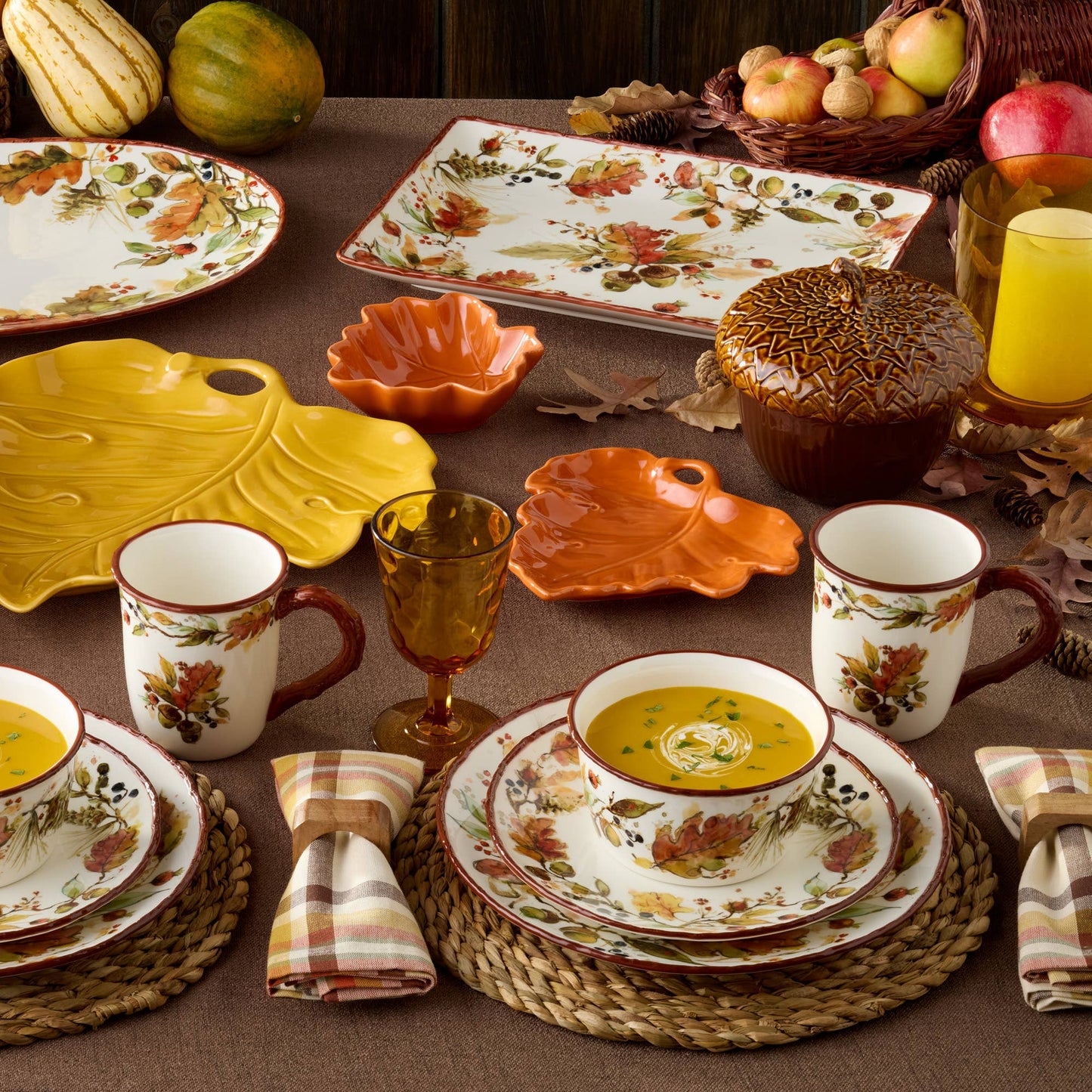 Autumn Meadows Serving Bowl