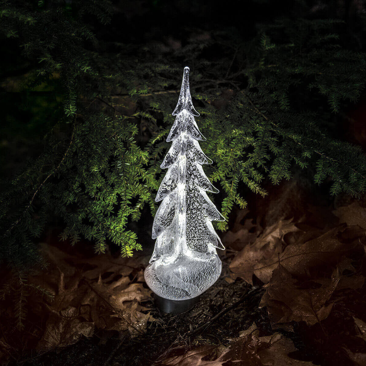 Simon Pearce Silver Leaf Evergreen Tree