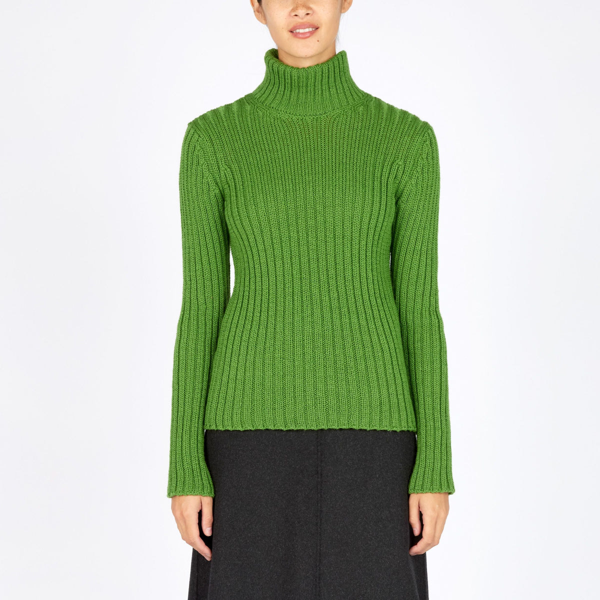 IrelandsEye Women's Rylee Polo Neck Sweater - Moss