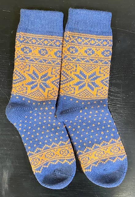 Swedish Passport - Wool Wear of Scandinavia Nordic Stars Wool Socks
