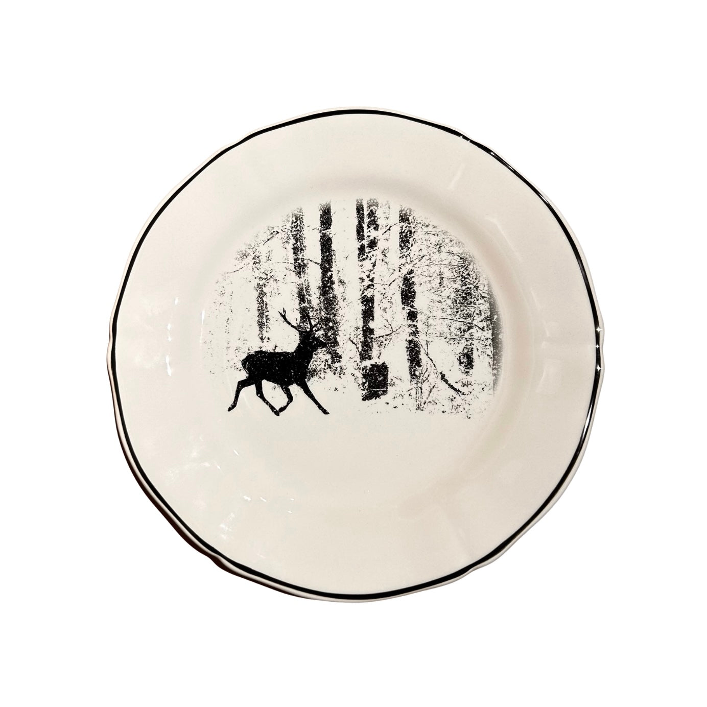 Gien Chambord Dessert Plate - Stag