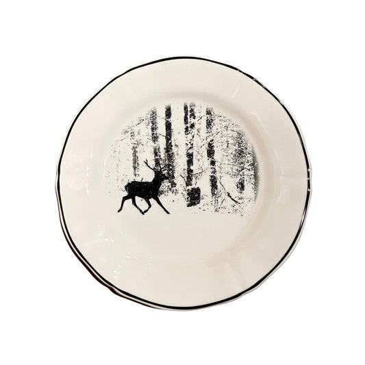 Gien Chambord Dessert Plate - Stag