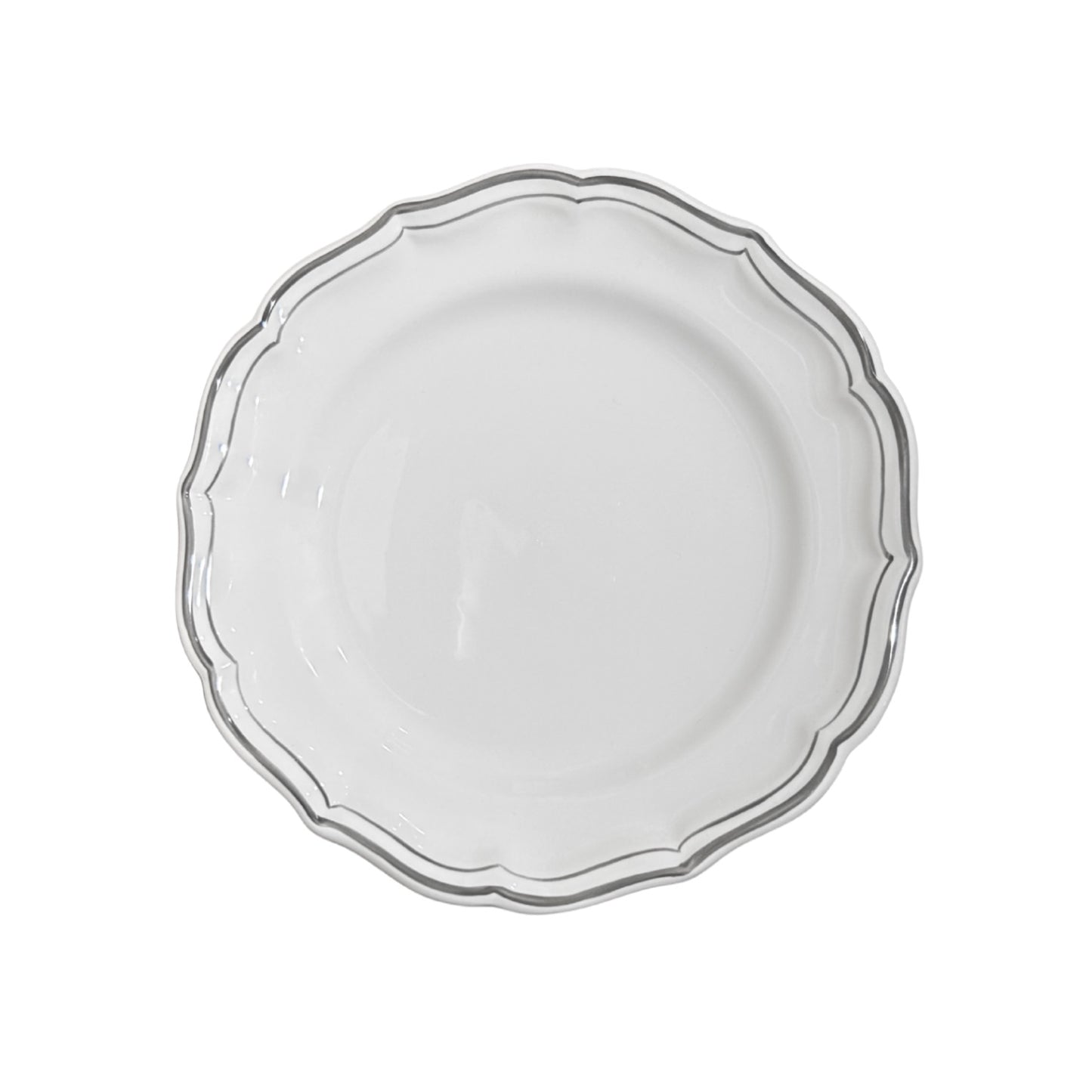 Gien Filet Taupe Dessert Plate