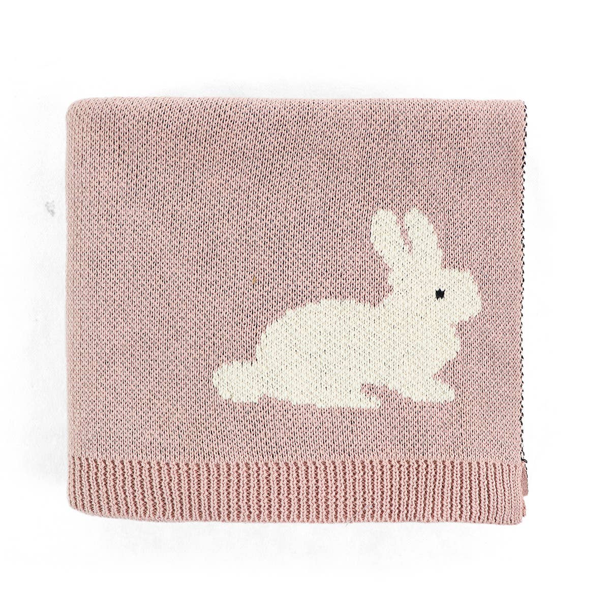 Viverano Organics - Bunny - Organic Jacquard Knit Baby Blanket