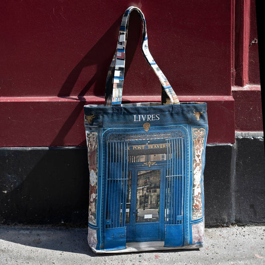 Maron Bouillie - Tote bag Paris Book At the Crossed Bridge