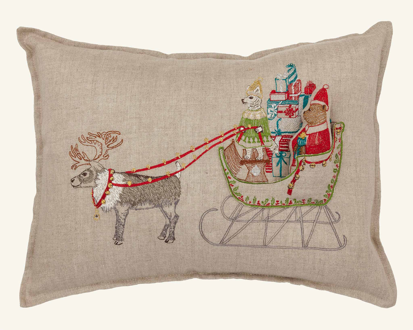 Coral & Tusk - Santa's Sleigh Pocket Pillow