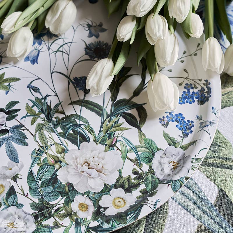 Koustrup & Co. - Blue Flower Garden Linen Napkins Set/4