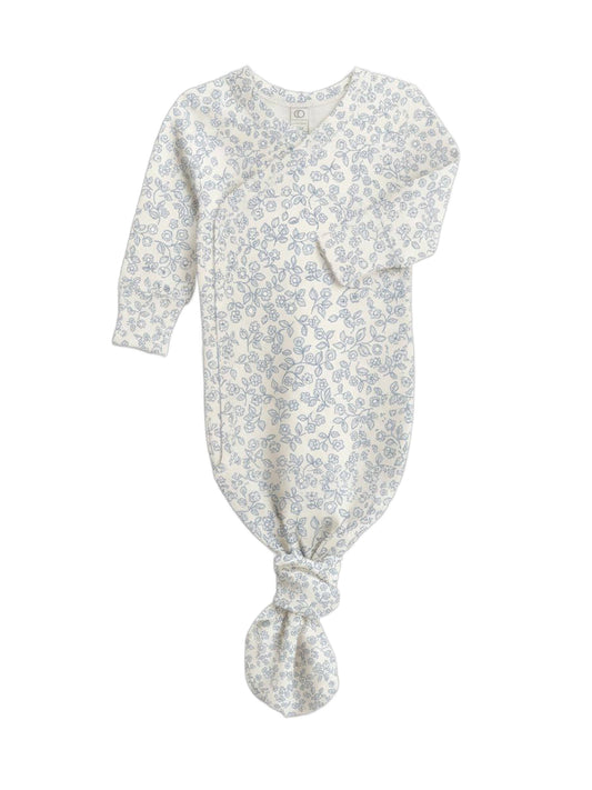 KENDI by Colored Organics - Indy Kimono Gown - Narelle Floral / Ivory + Sea