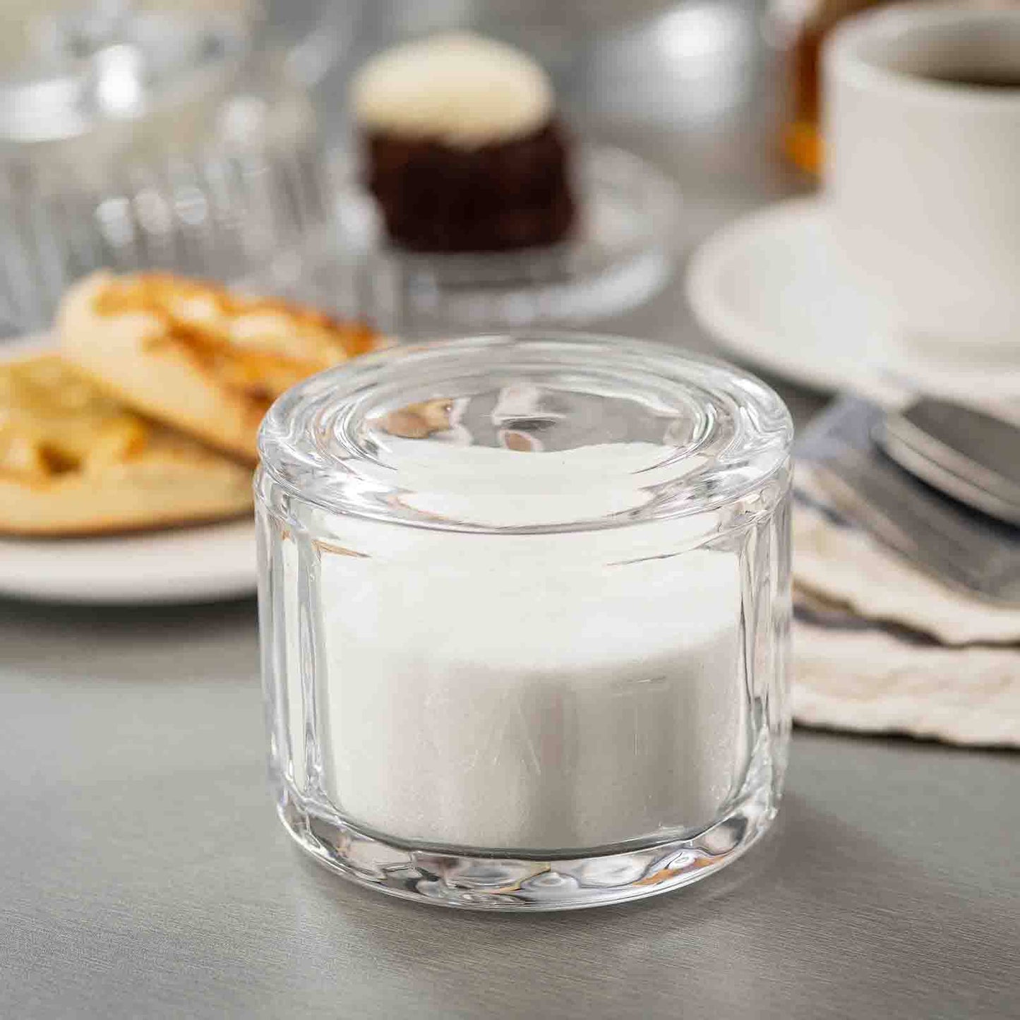 Glass Salt Cellar with Lid