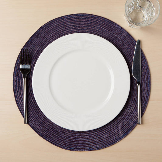 Disko Indigo Round Placemat Set/4