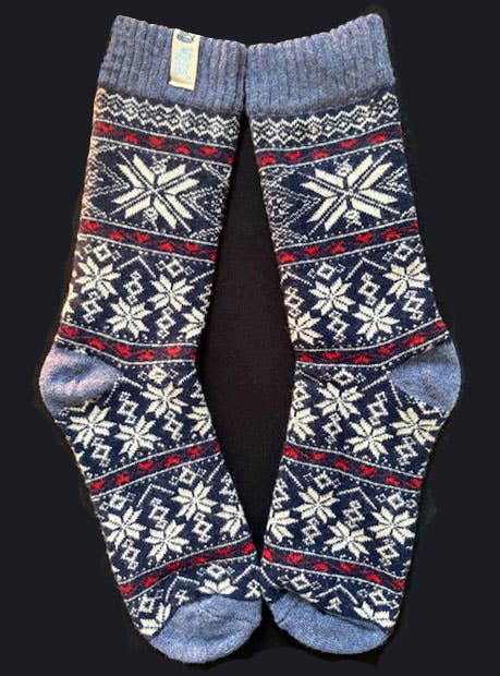 Swedish Passport - Viking Knits Bergen Norway Pattern Wool Socks