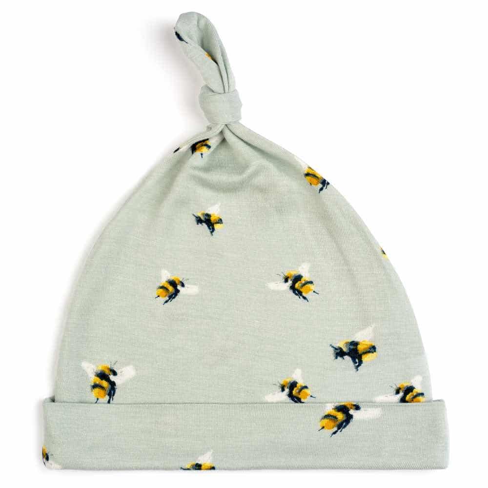 Milkbarn Bamboo Knotted Beanie Hat - Bumblebee