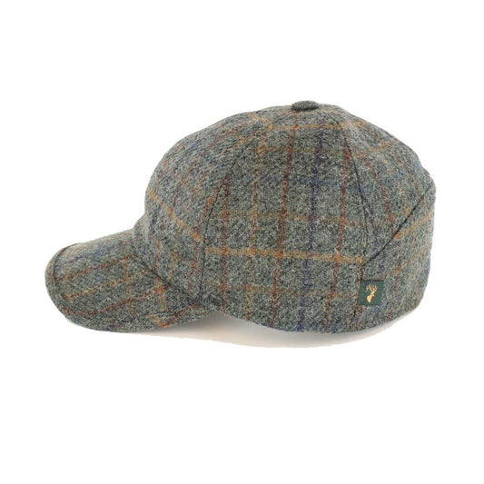 Mucros Weavers Men's Woollen Baseball Cap - Grey