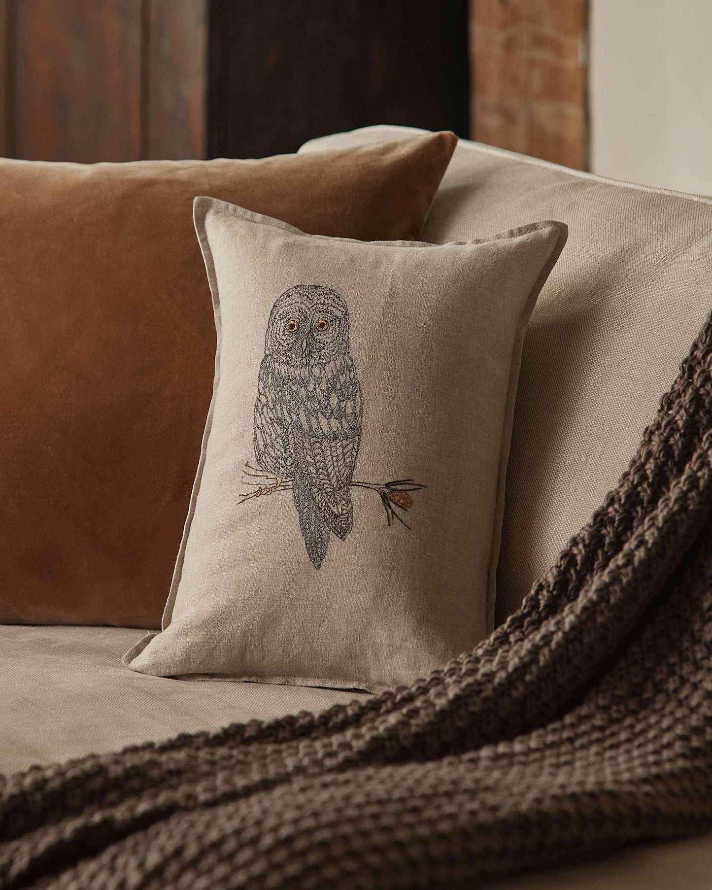 Coral & Tusk - Great Grey Owl Pillow