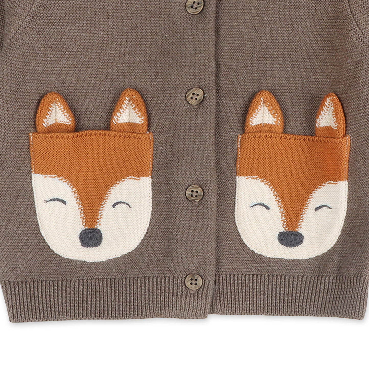 Viverano Organics - Fox Pocket Baby Knit Cardigan