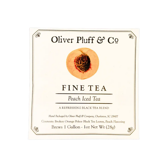 Oliver Pluff & Company - Peach Iced Tea - 1 Gallon Envelope