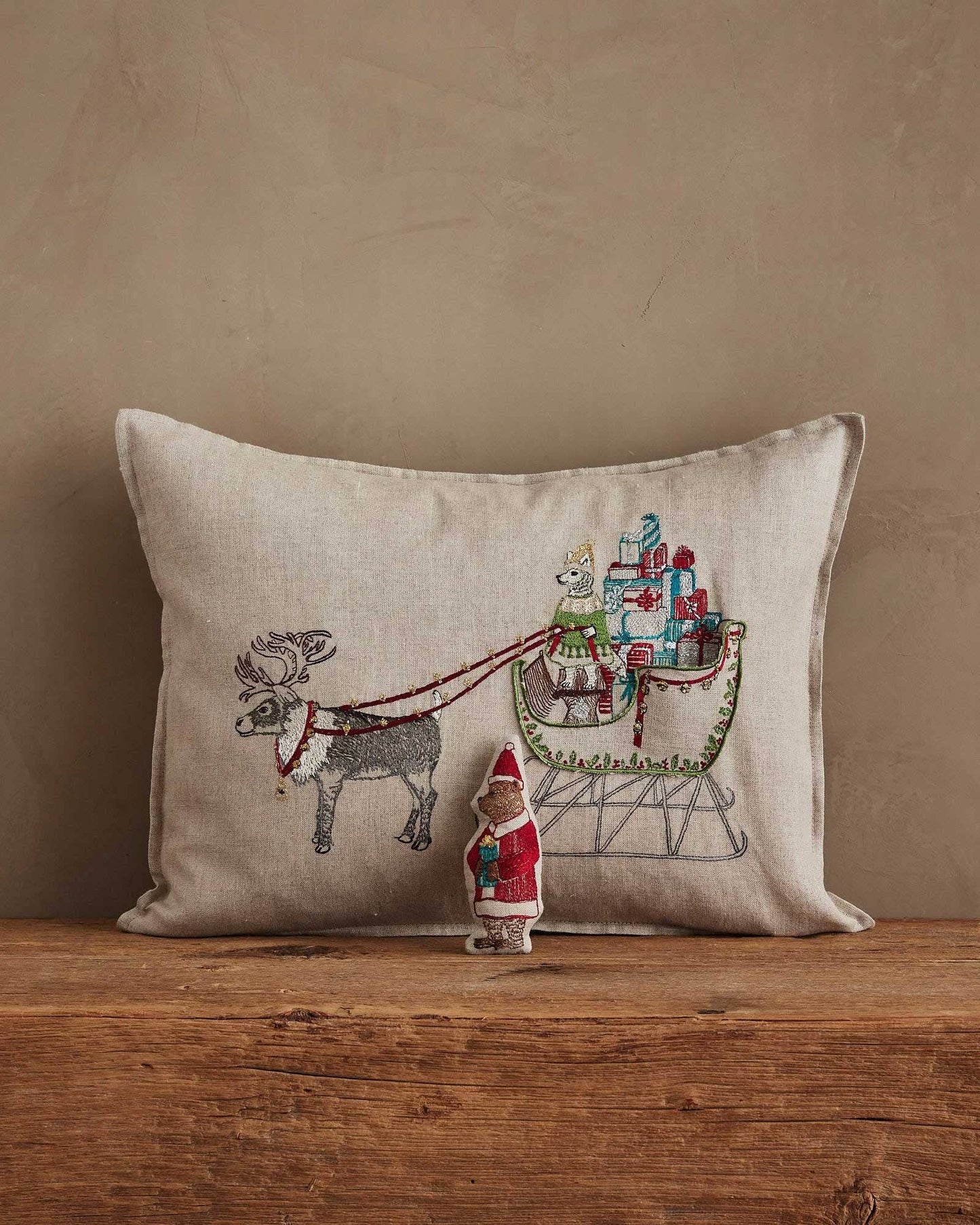 Coral & Tusk - Santa's Sleigh Pocket Pillow