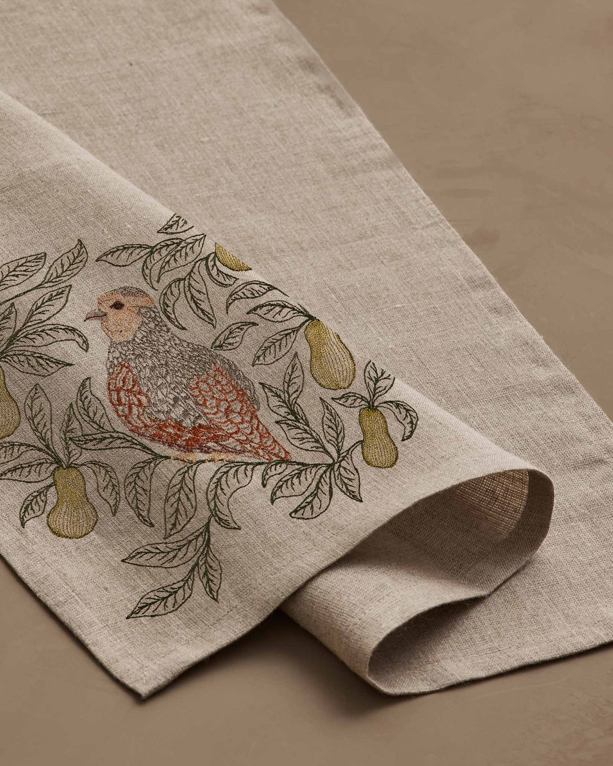 Coral & Tusk - Partridge in a Pear Tree Dinner Napkin