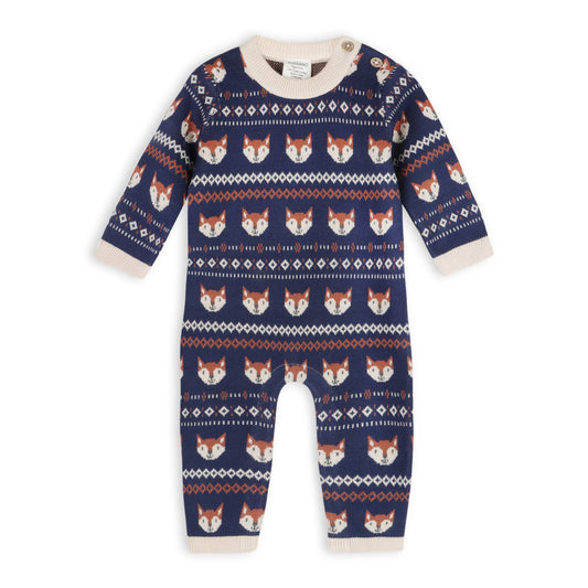 Viverano Organics - Fox Baby Knit Jumpsuit