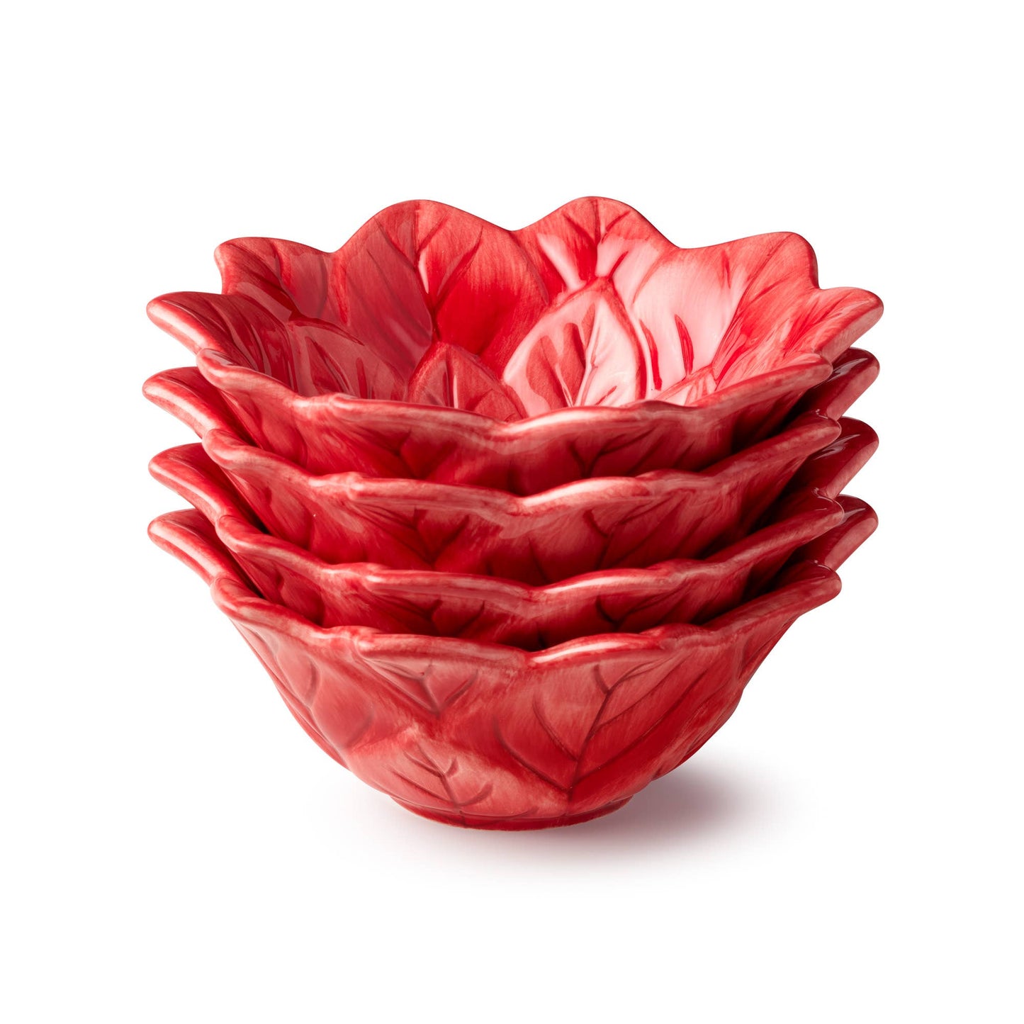 Winter Blooms 3-D Poinsettia Ice Cream Bowl