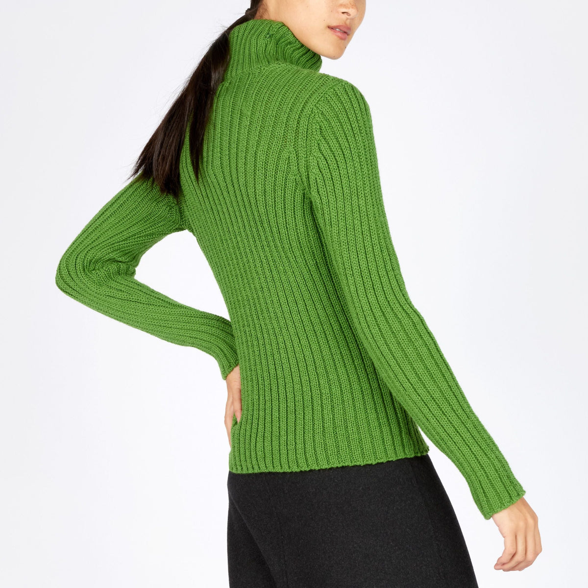 IrelandsEye Women's Rylee Polo Neck Sweater - Moss