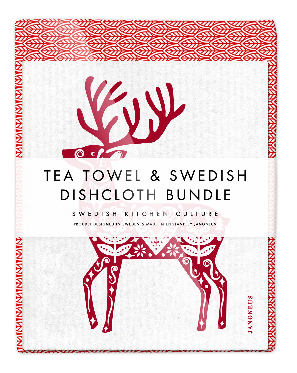 Jangneus - Bundle - Reindeer - Leaves Red