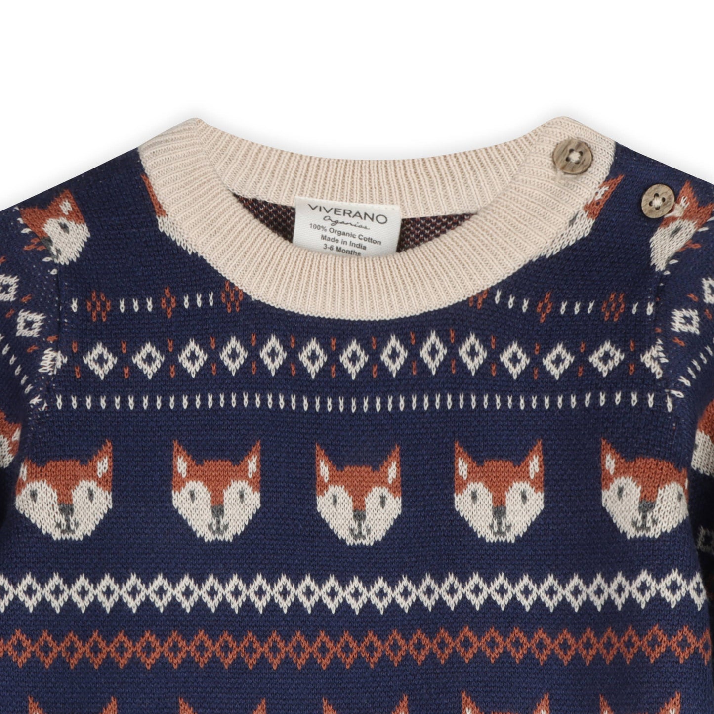 Viverano Organics - Fox Baby Knit Jumpsuit