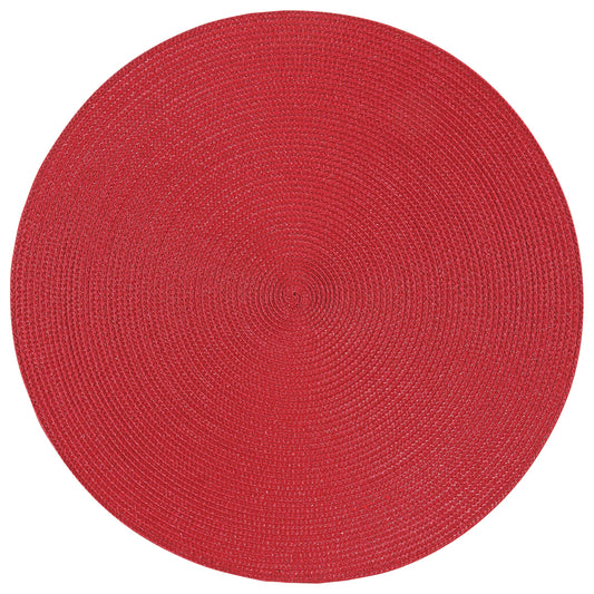 Disko Chili Red Round Placemat Set/4