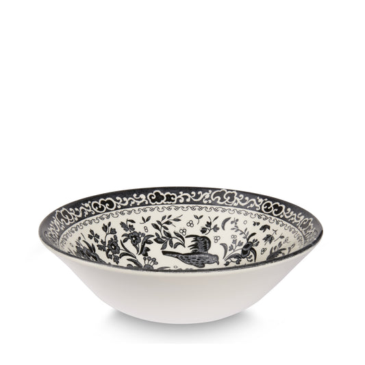 Black Regal Peacock Cereal Bowl