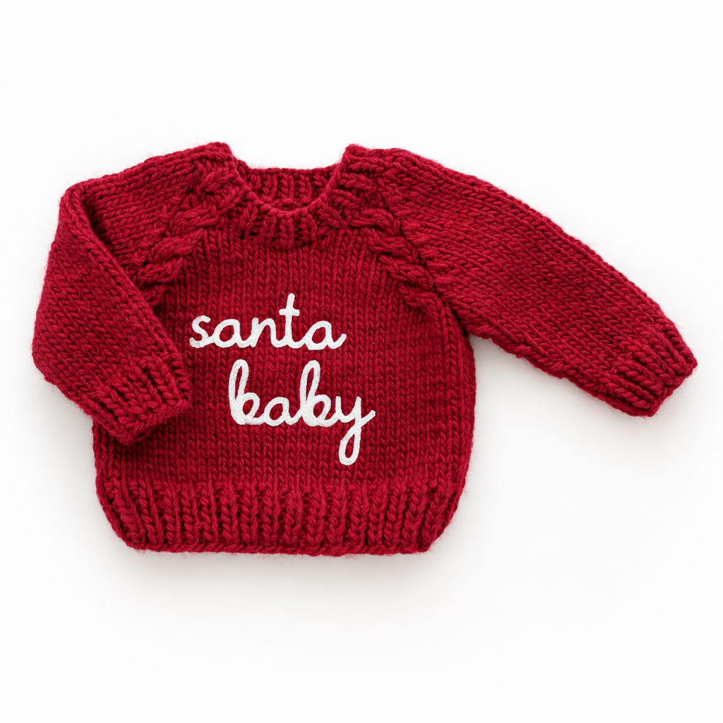 Huggalugs - Santa Baby Sweater Crimson for Baby