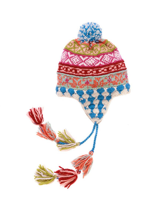French Knot - Antonia Earflap - Blue