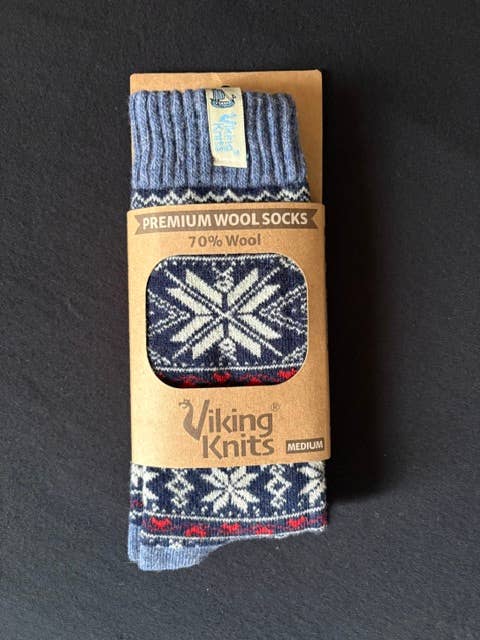 Swedish Passport - Viking Knits Bergen Norway Pattern Wool Socks
