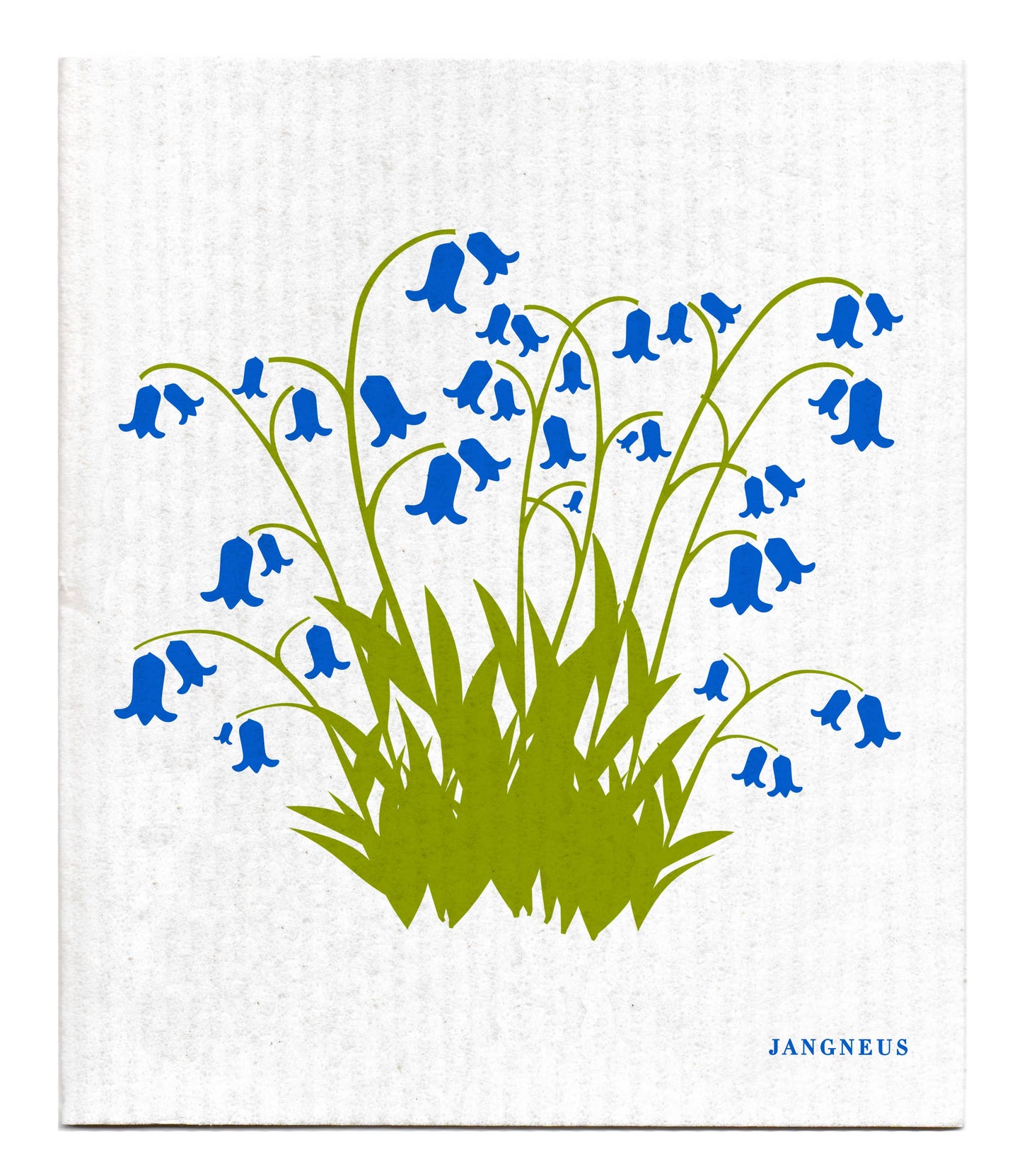 Jangneus - Swedish Dishcloth - Bluebells - Blue - Botanical Design