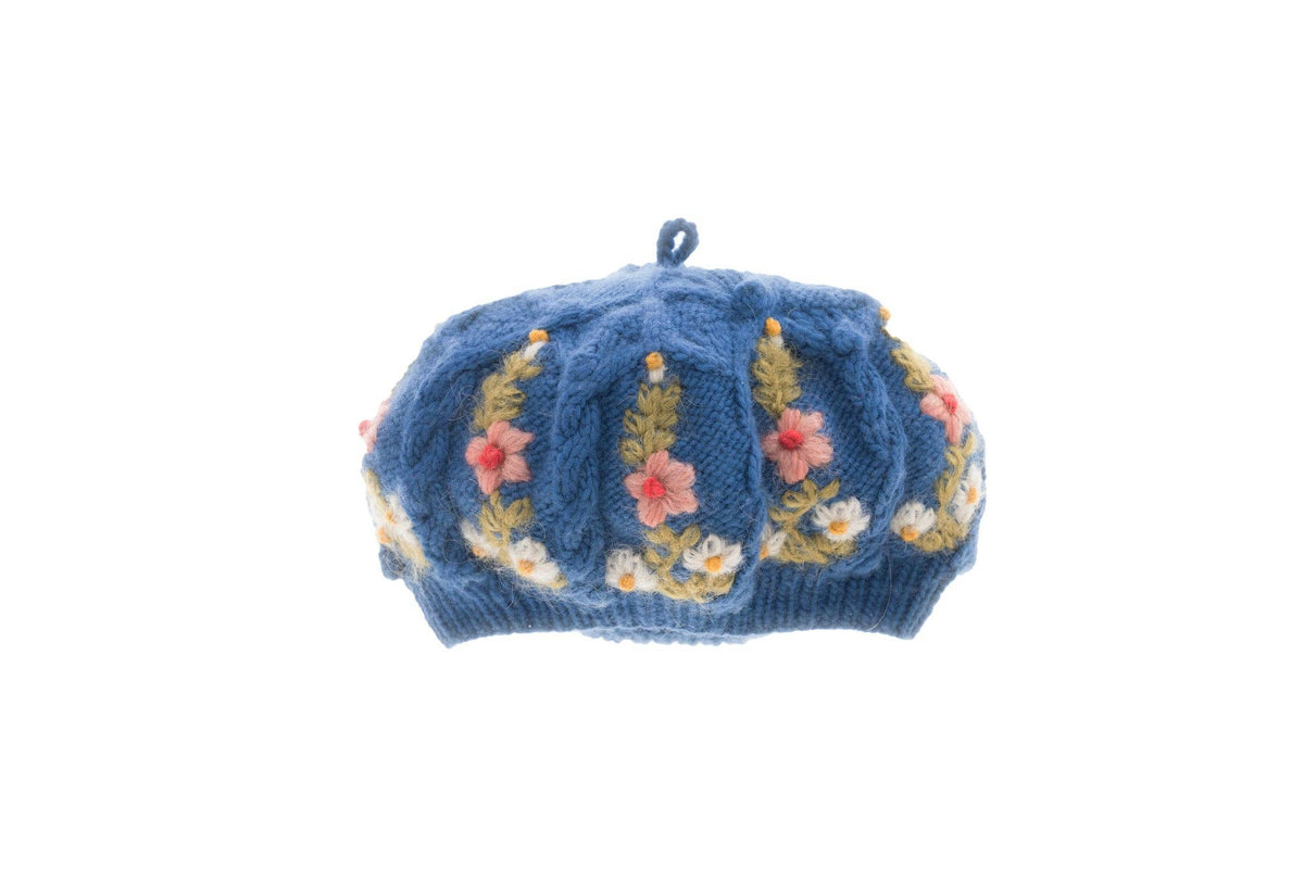 French Knot - Eleanor Beret - Blue