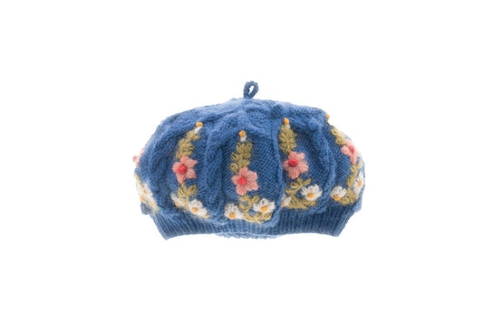 French Knot - Eleanor Beret - Blue