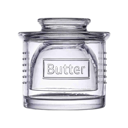 Glass French Style Butter Crock