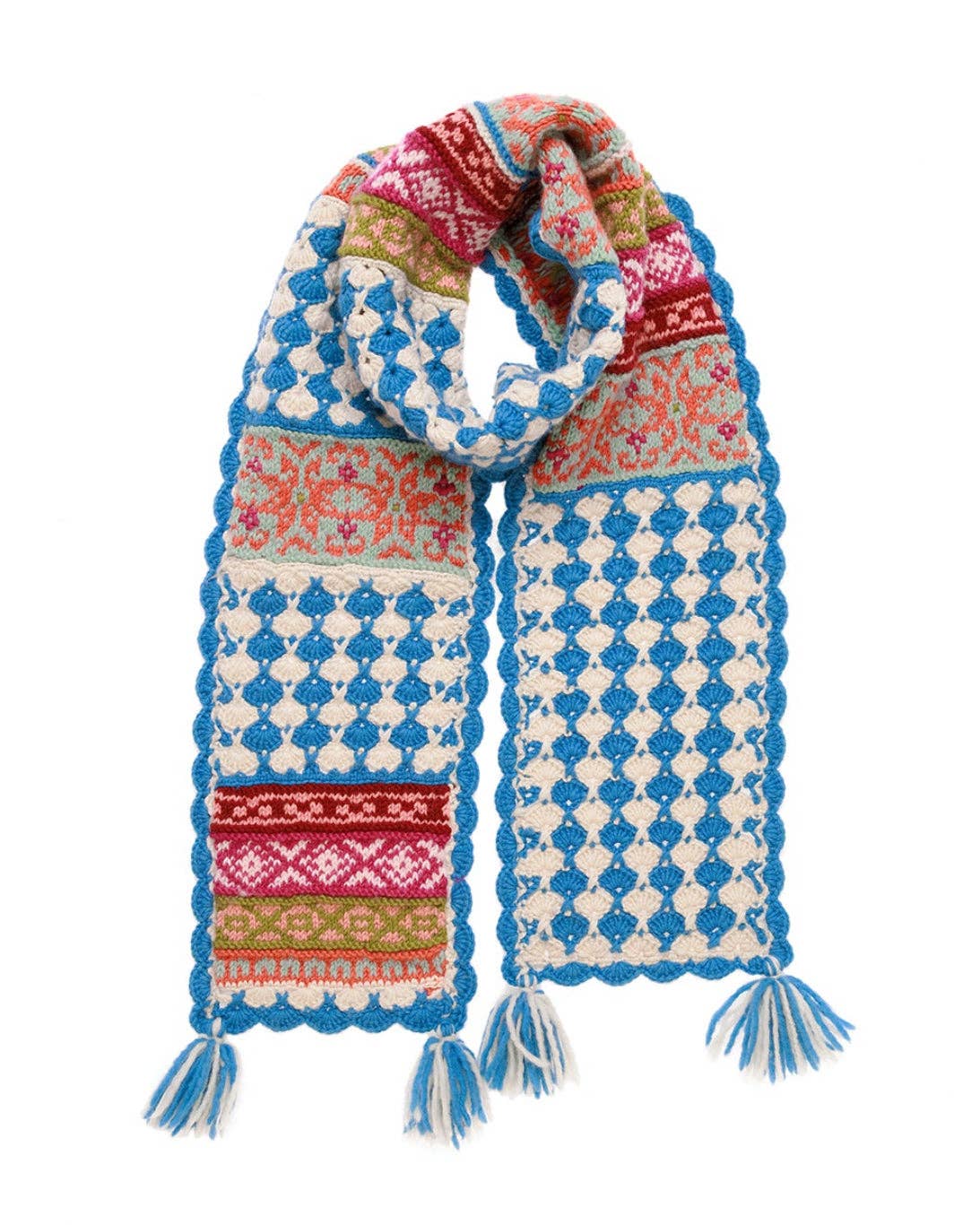 French Knot - Antonia Scarf - Blue